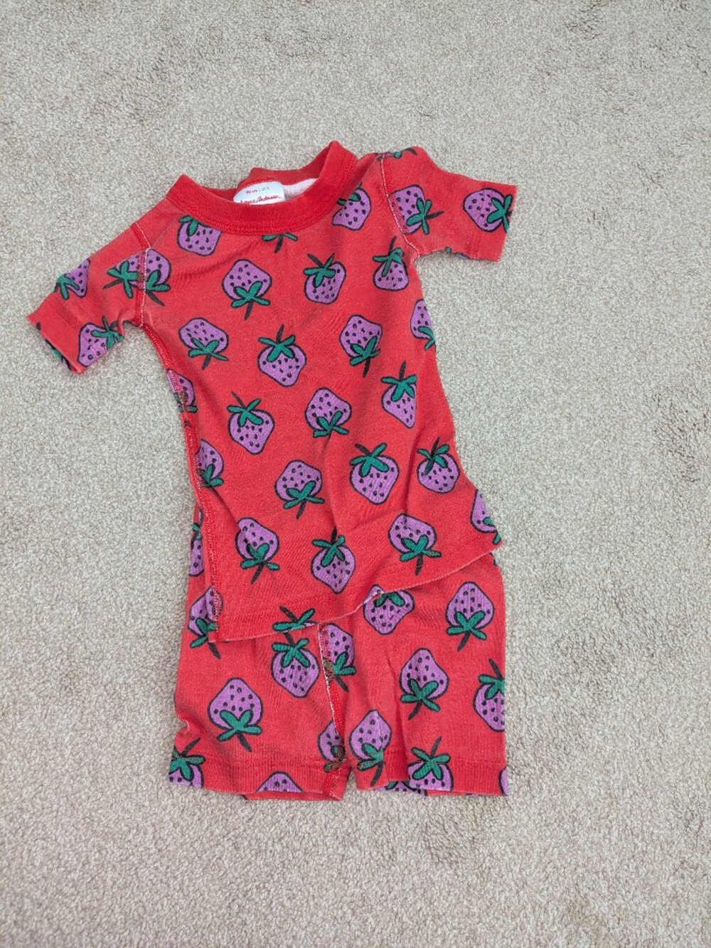 3t GUC Hanna Andersson strawberry pajamas